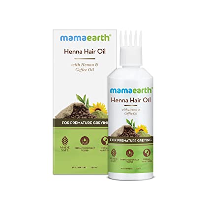 MamaEarth Henna Hair Oil For Premature Greying - 150 ML