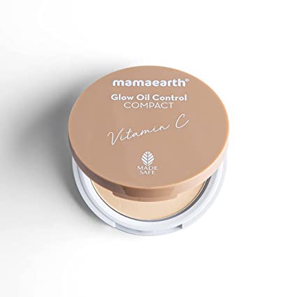 MamaEarth Glow Oil Control Compact With SPF 30 Creme Glow - 9 GM