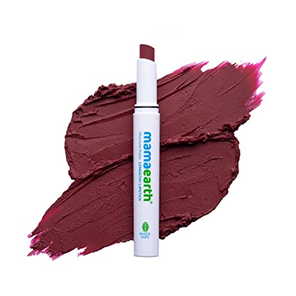 MamaEarth Moisture Matte Long Stay Lipstick Plum Punch - 2 GM