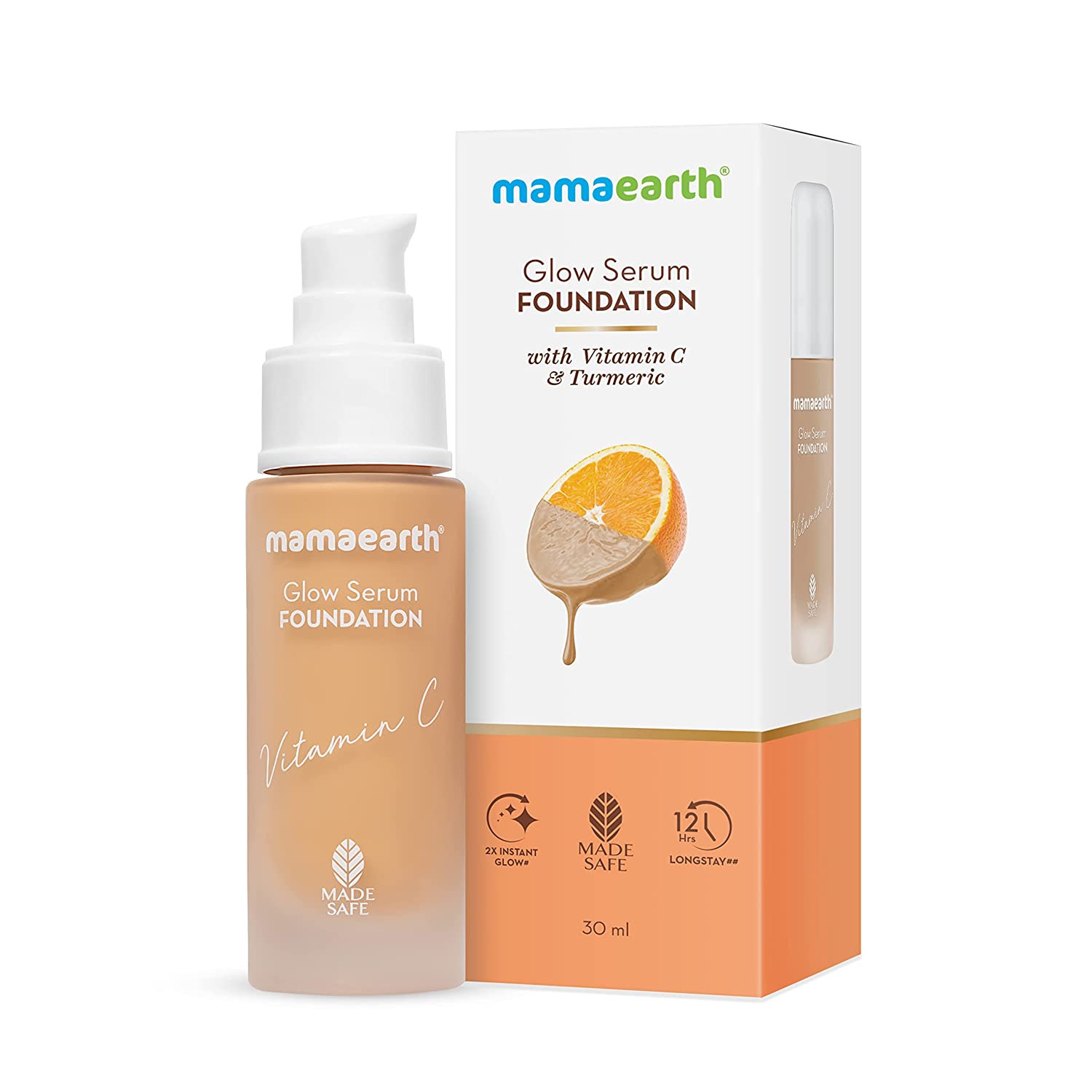 MamaEarth Glow Serum Foundation Beige Glow - 30 ML