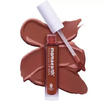 MamaEarth Naturally Matte Lip Serum Caramel Nude - 3 ML