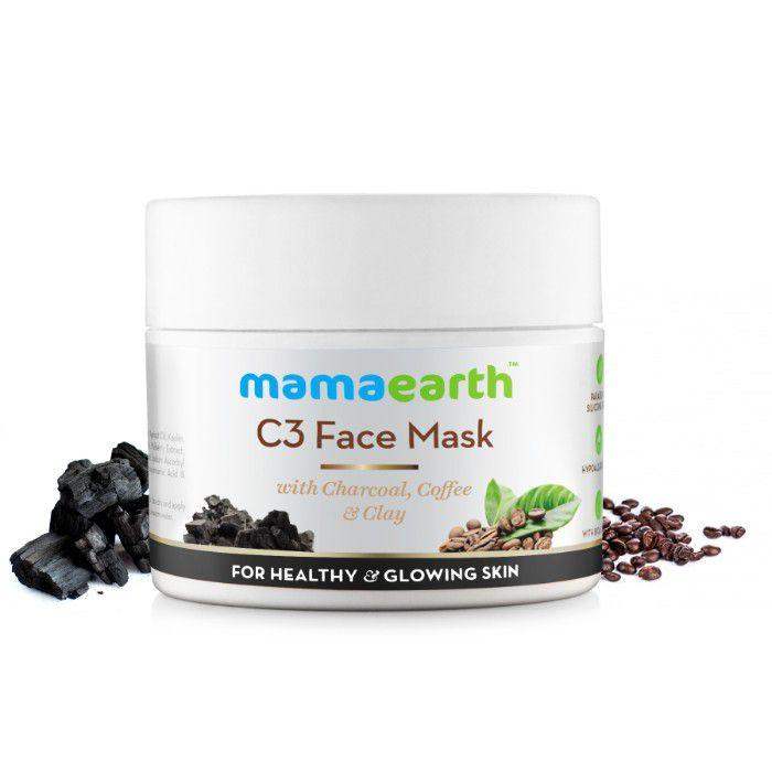 MamaEarth Charcoal Coffee and Clay Face Mask - 100 ML