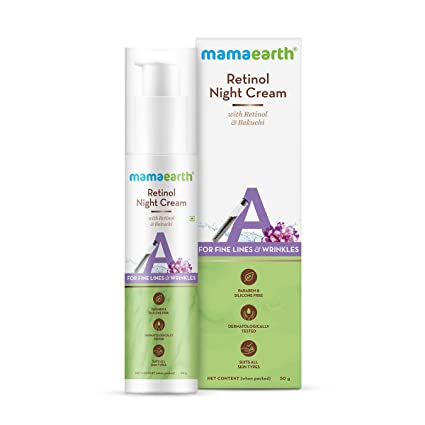 MamaEarth Retinol Night Cream with Retinol & Bakuchi - 50 GM