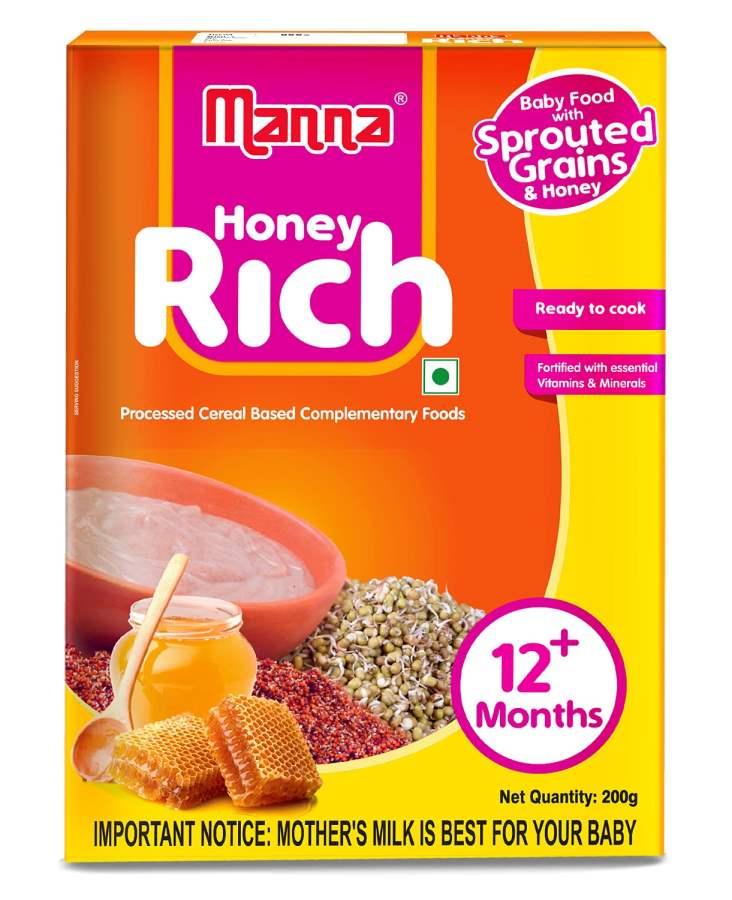 Manna Baby Cereal Honey Powder - 200 GM