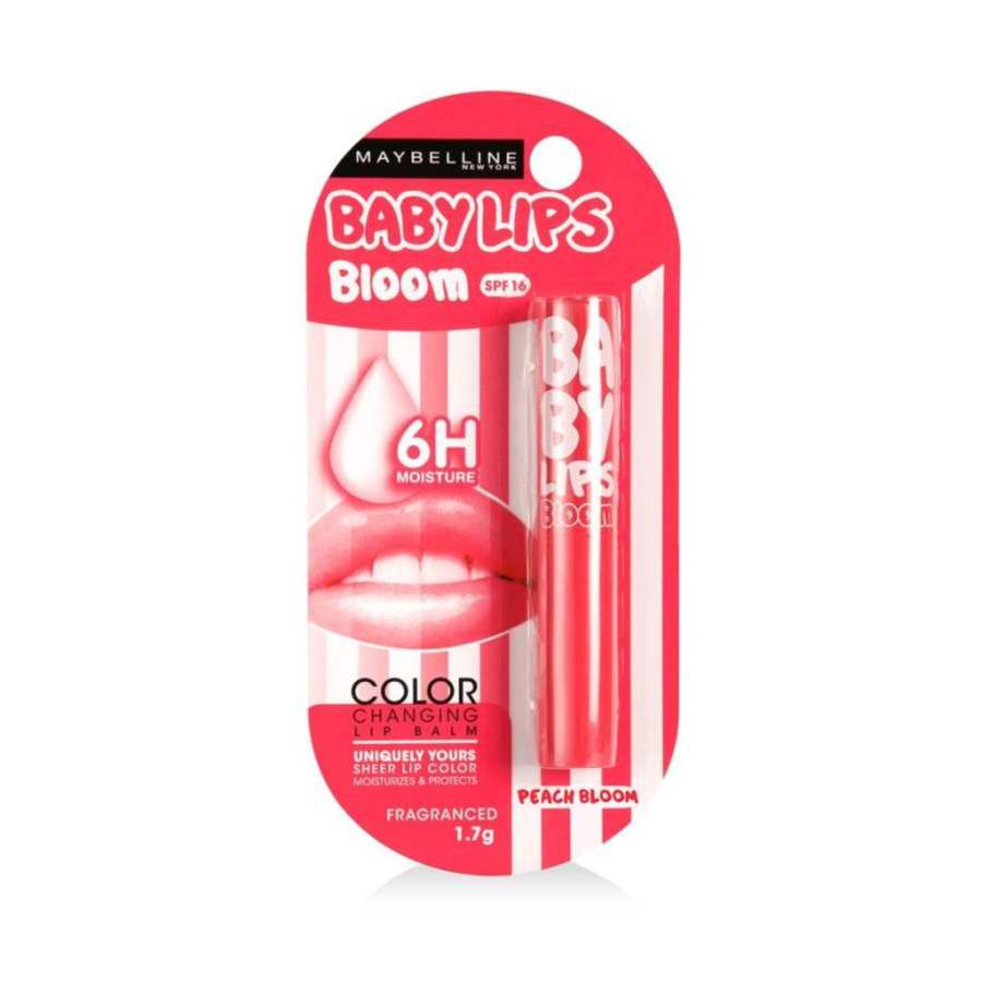 Maybelline New York Baby Lips Peach Bloom Lip Balm - 1.7 gm