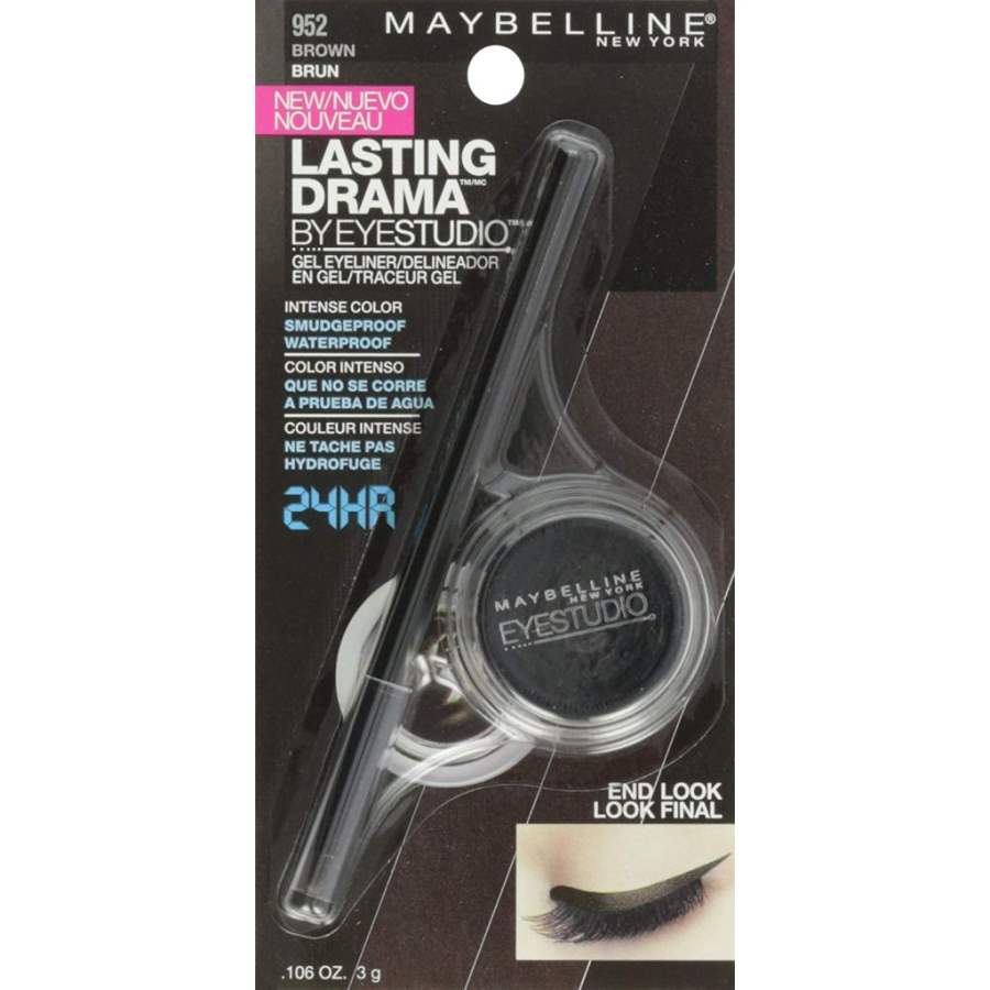 Maybelline New York Eye Studio Lasting Drama Gel Eyeliner  Brown 952 - 3 GM