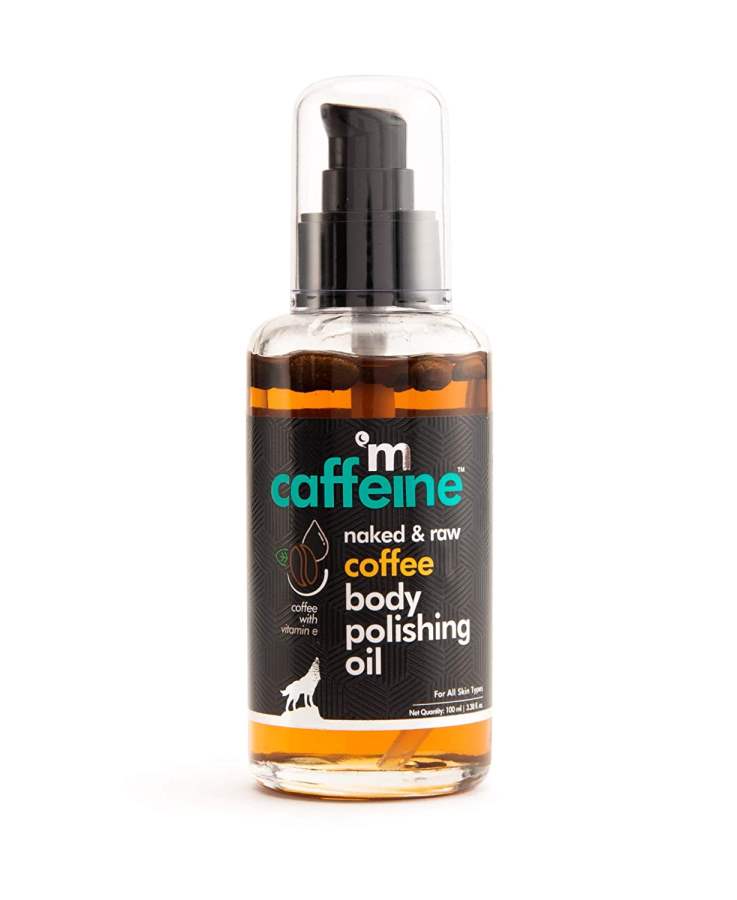 mCaffeine Naked and Raw Coffee Body Polishing Olive Oil for All Skin - 100ml