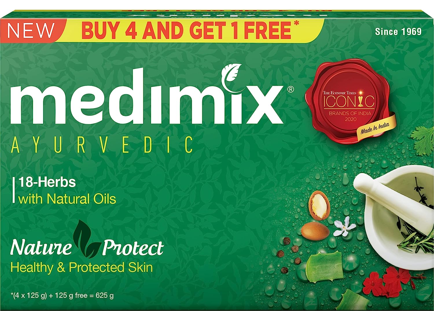 Medimix Ayurvedic Classic 18 Herbs Soap - 125 GM