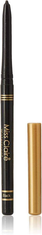 Miss Claire Waterproof Extra Soft Kohl Pencil (Gold Cap) Black Pink - 0.35 GM