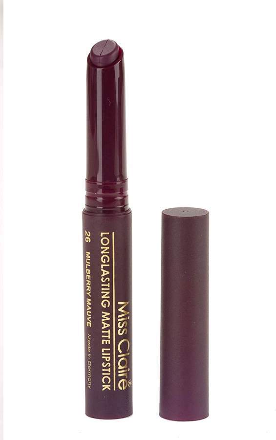 Miss Claire Longlasting Matte Lipstick Mulberry Mauve 26 - 2 GM