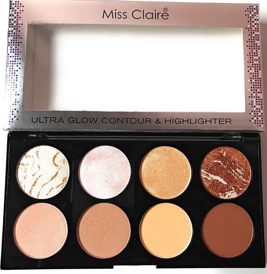 Miss Claire Ultra Glow Contour & Highlighter Makeup Palette 1 Multi - 16 g