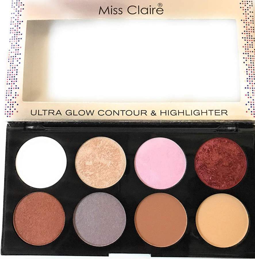 Miss Claire Ultra Glow Contour & Highlighter Makeup Palette 3 Multi - 16 g