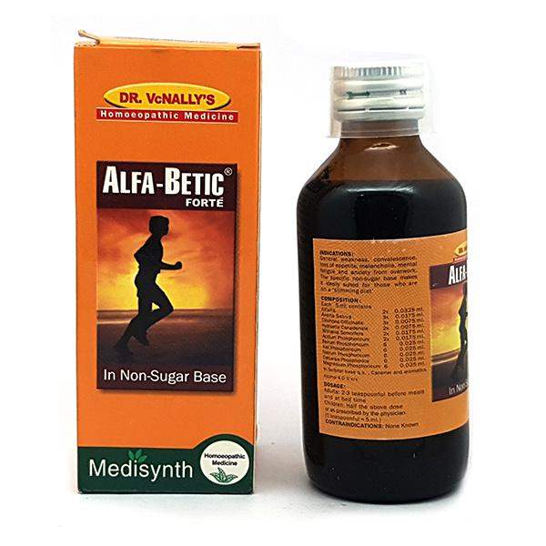 Medisynth Alfa-Betic Forte Non Sugar Syrup - 125 ML