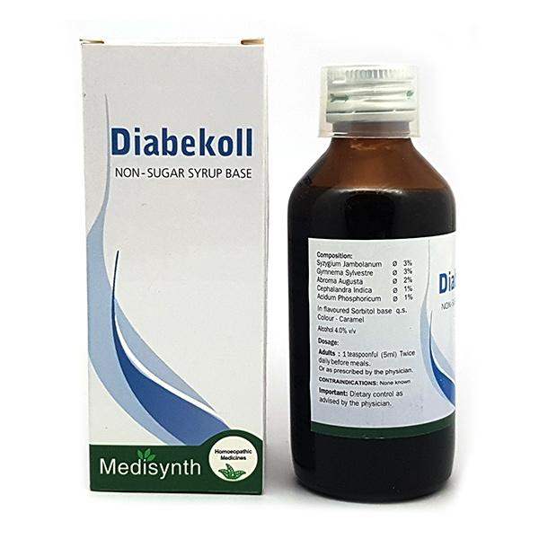 Medisynth Diabekoll Non-Sugar Syrup - 125 ML