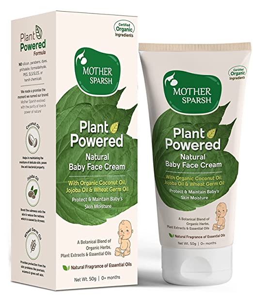 Mother Sparsh Plant Powered Natural Baby face Cream - 50 GM