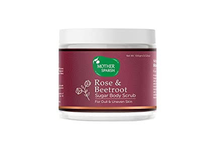 Mother Sparsh Rose & Beetroot Exfoliating Sugar Body Scrub - 100 GM