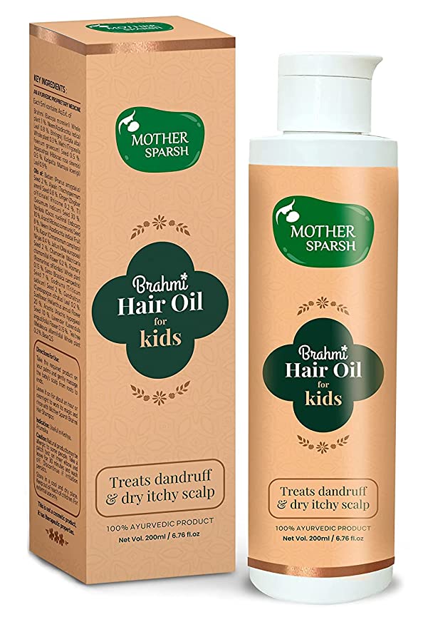 Mother Sparsh Brahmi Anti-Dandruff Natural Hair Oil For Kids - 200 ML