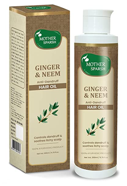 Mother Sparsh Ginger & Neem Anti Dandruff Hair Oil - 200 ML