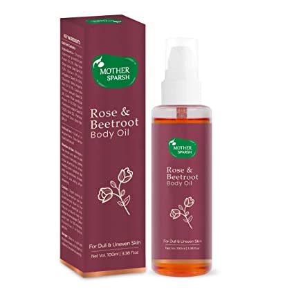 Mother Sparsh Rose & Beetroot Deep Moisturizing Non Sticky Body Massage Oil - 100 ML