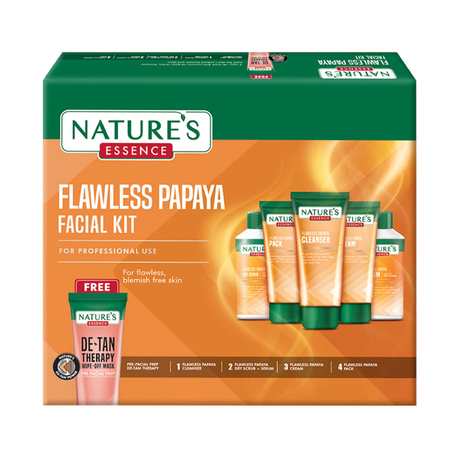 Natures Essence Advanced Flawless Papaya Facial Kit - 525 gm