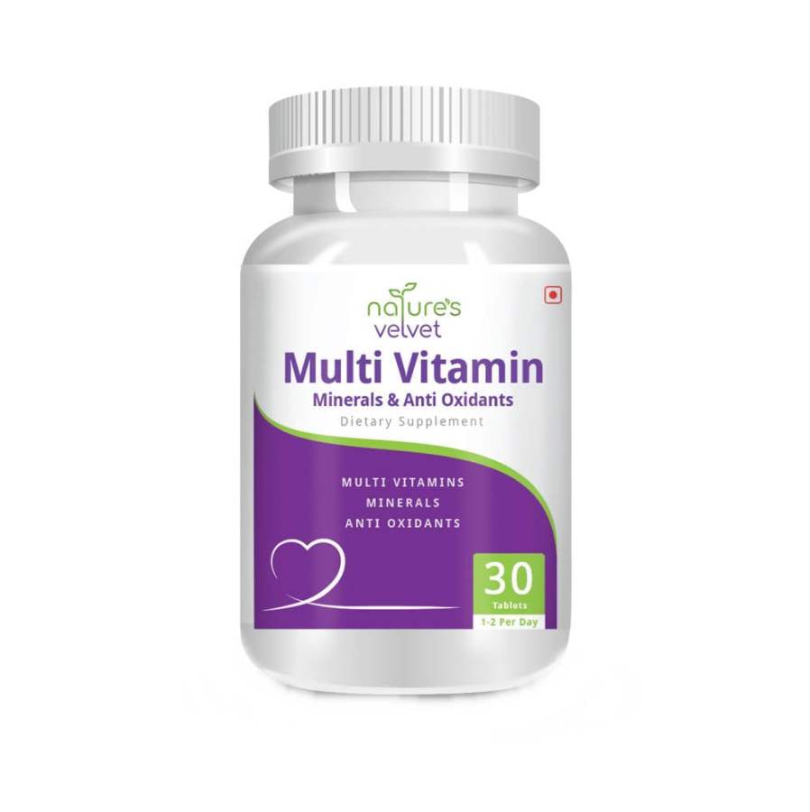 Natures Velvet Multivitamins, Minerals and Antioxidants Tablets - 30 Tablets