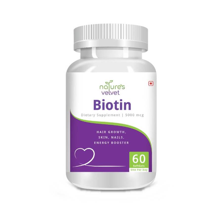 Natures Velvet Biotin Softgels - 60 Softgels