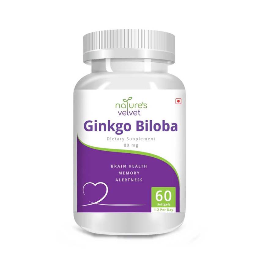 Natures Velvet Ginkgo Biloba Softgels - 60 Softgels