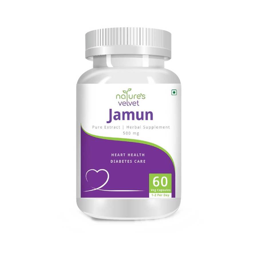 Natures Velvet Jamun Capsules - 60 Capsules