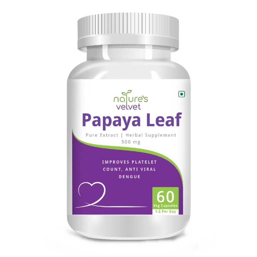 Natures Velvet Papaya Leaf Capsules - 60 Capsules