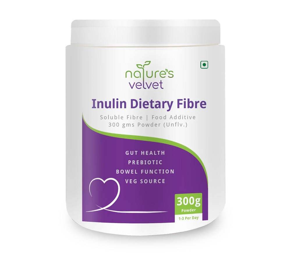 Natures Velvet Inulin Dietary Fiber Powder - 300 gm