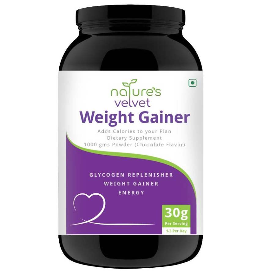 Natures Velvet Weight Gainer Chocolate Flavor Powder - 1000 gm