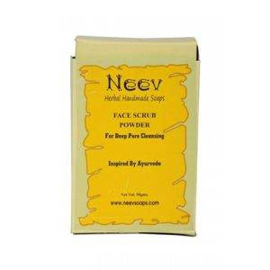 Neev Herbal Face Scrub Powder For Deep Pore Cleansing Inspired By Ayurveda - 50 GM