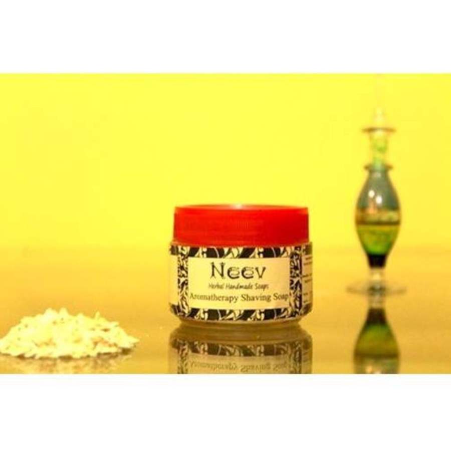 Neev Herbal Shaving Soap Musky Patchouli and Healing Tea Tree - 50 GM