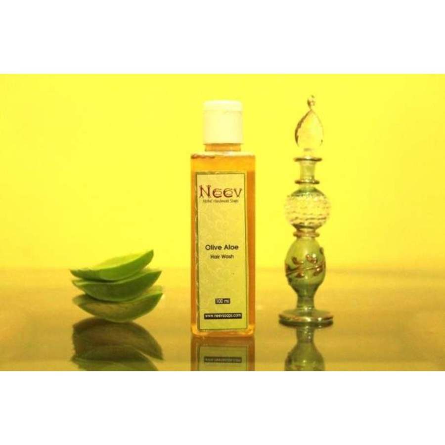 Neev Herbal Olive Aloe Hair Wash Moisturising and Conditioning - 30 ML