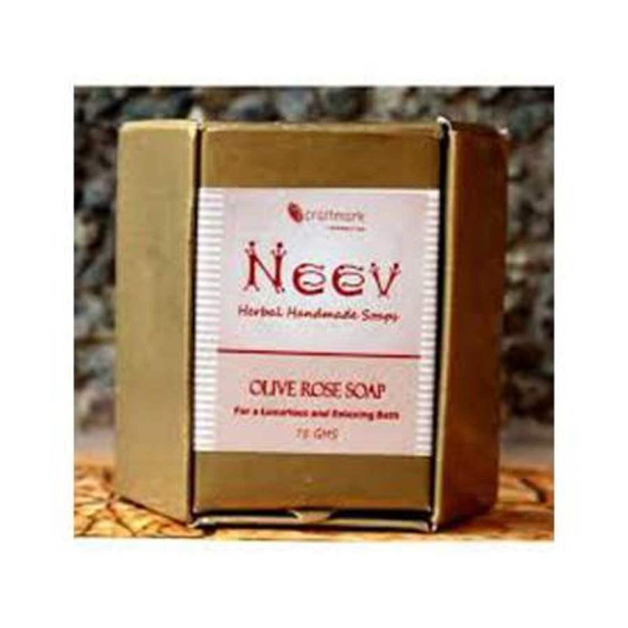 Neev Herbal Olive Rose Handmade Soap - 100 GM