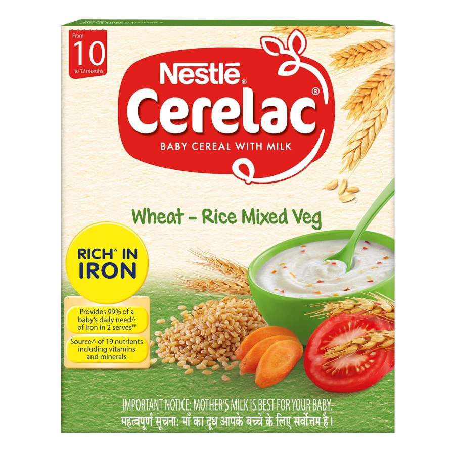 Nestle Cerelac Stage 3 Wheat Rice Mixed Veg - 300 GM