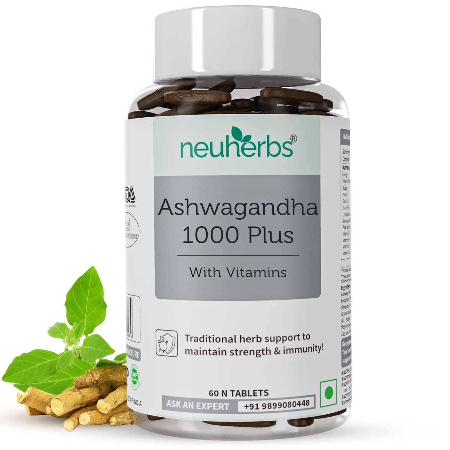 Neuherbs Ashwagandha 1000 Plus - 60 tabs