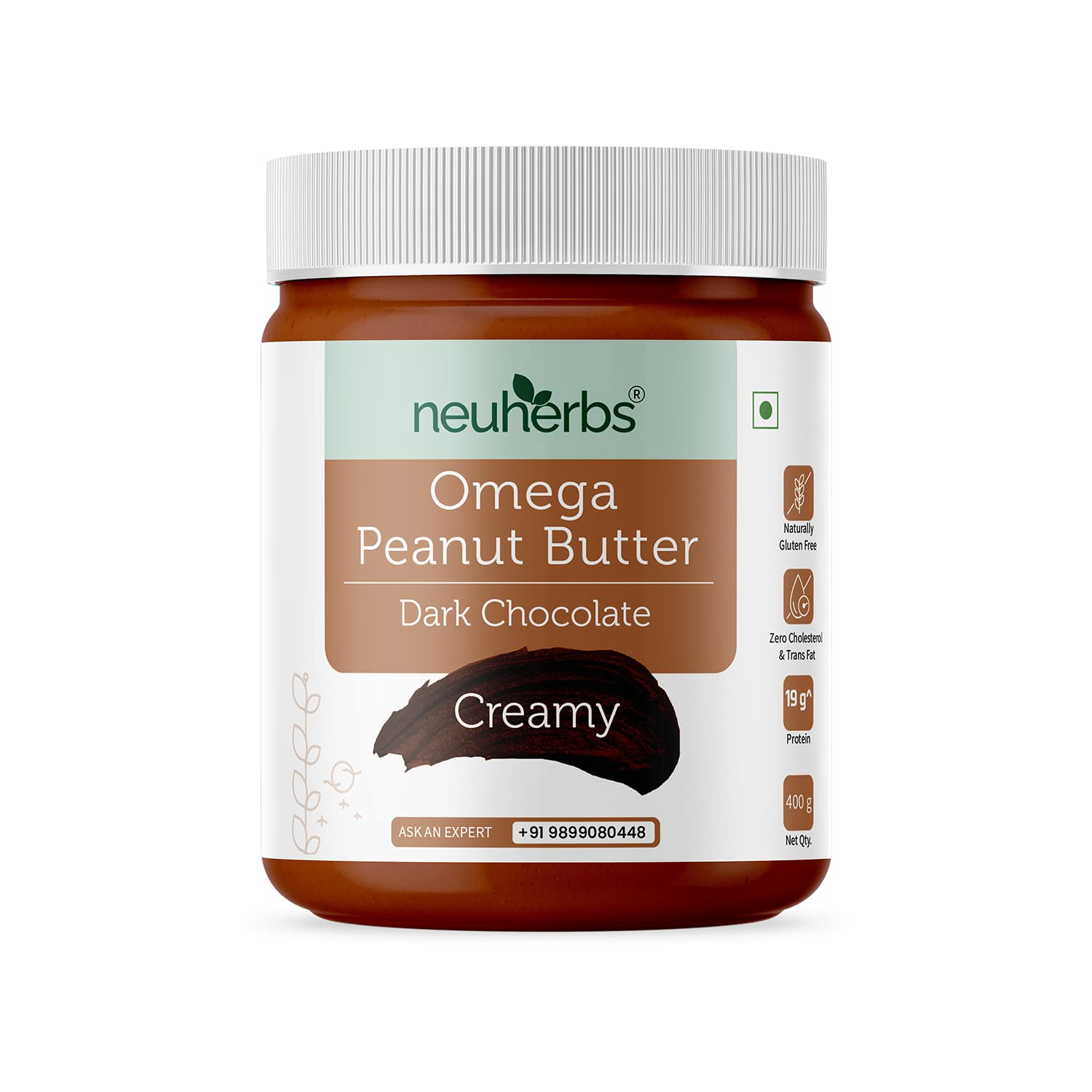 Neuherbs Chocolate Peanut Butter - 400 gm