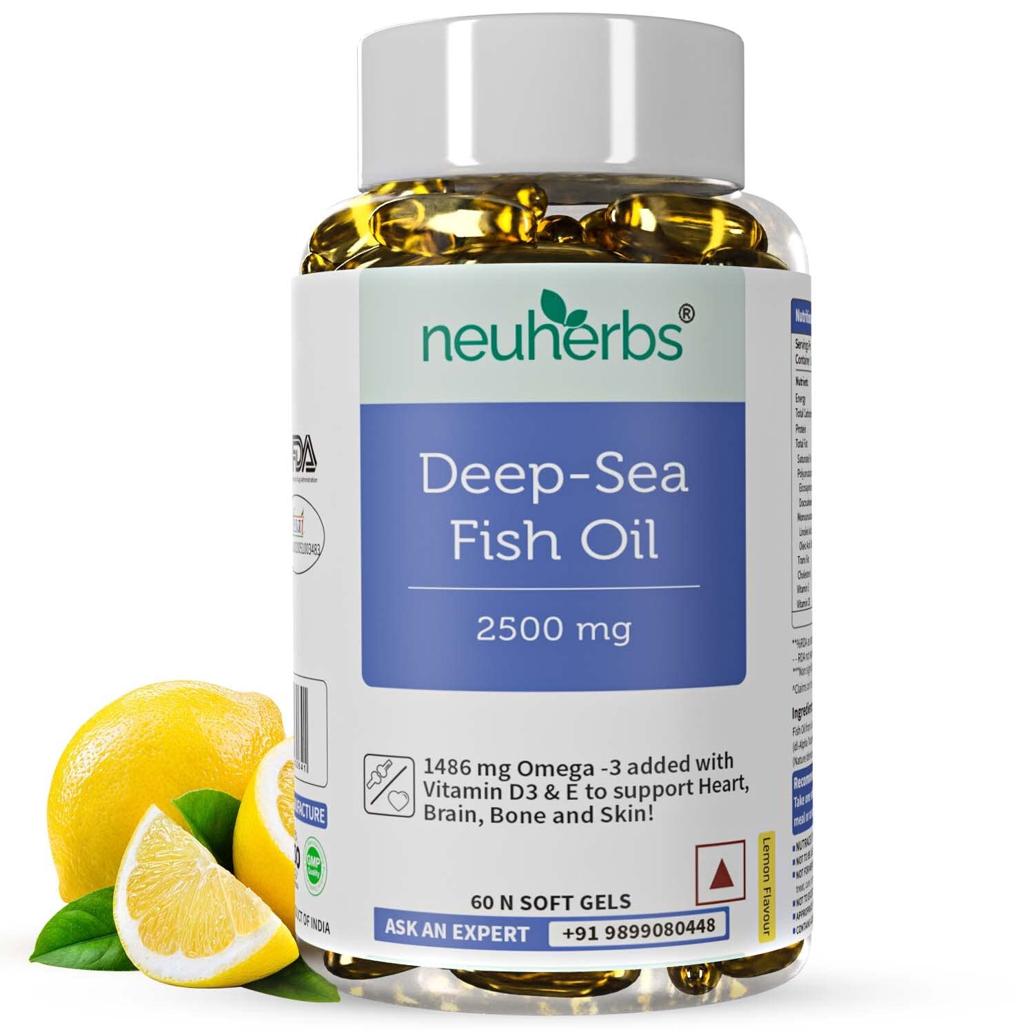 Neuherbs Deep Sea Omega 3 Fish Oil - 60 N