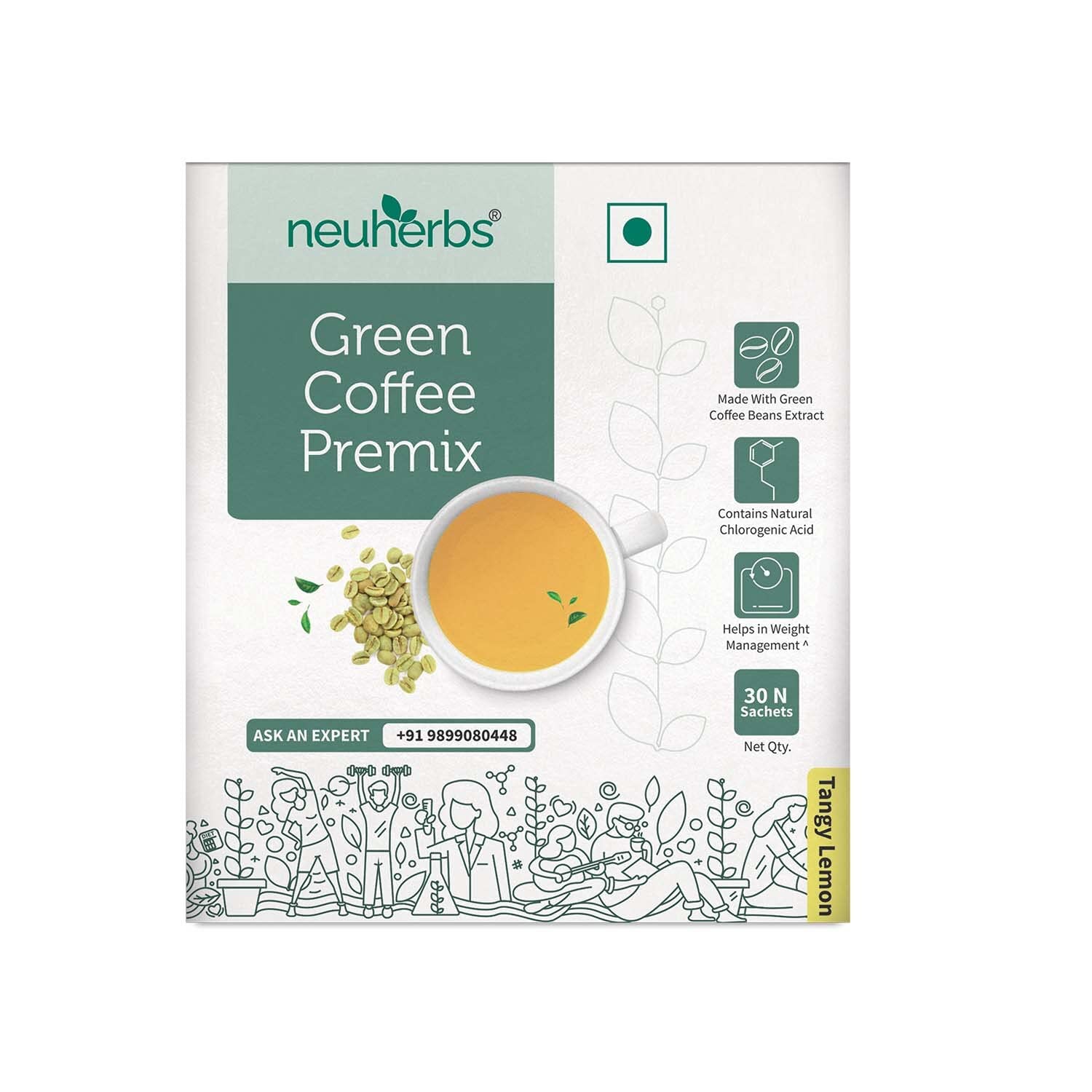 Neuherbs Green Coffee Premix - 30 N sachet