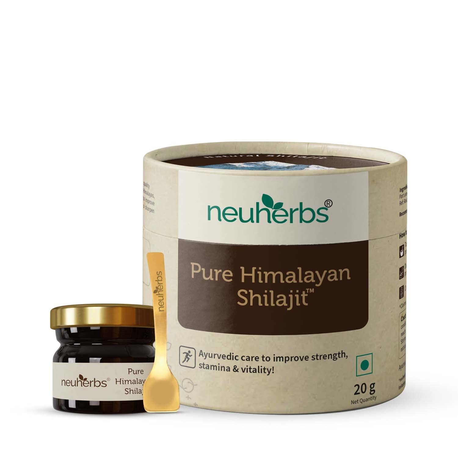 Neuherbs Himalayan Shilajit/Shilajeet Resin - 20 GM