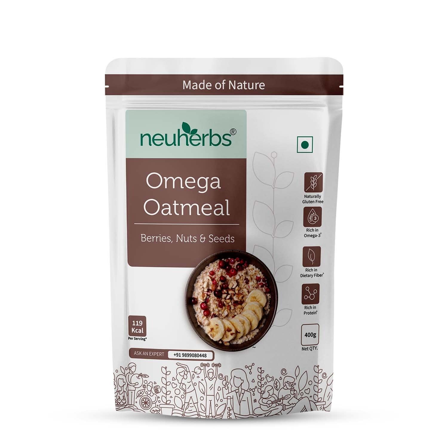 Neuherbs Omega Oatmeal - 400 gm