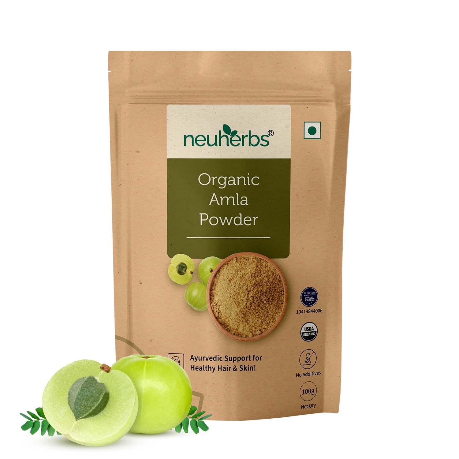 Neuherbs Organic Amla Powder - 100 GM