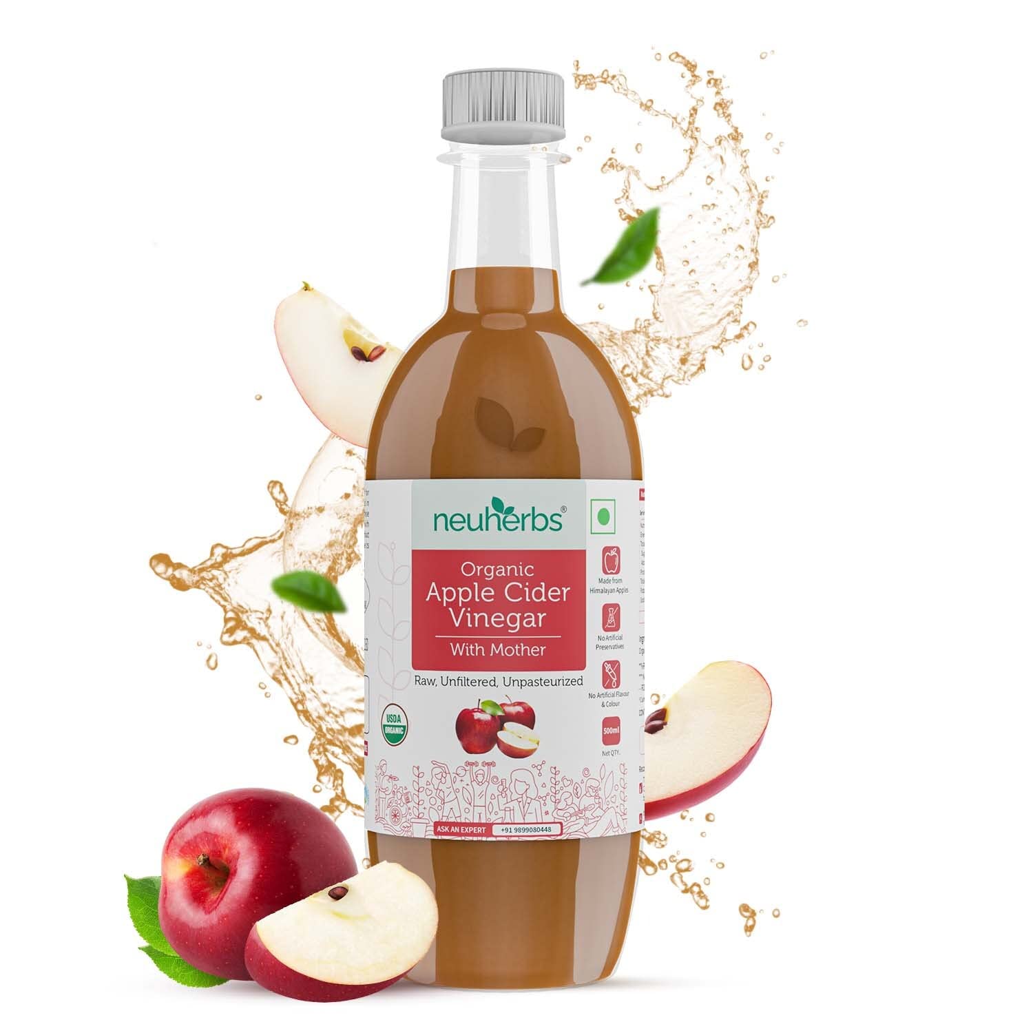 Neuherbs Organic Apple Cider Vinegar - 500 ML