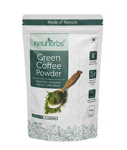 Neuherbs Unroasted Arabica Green Coffee Beans Powder - 200 GM