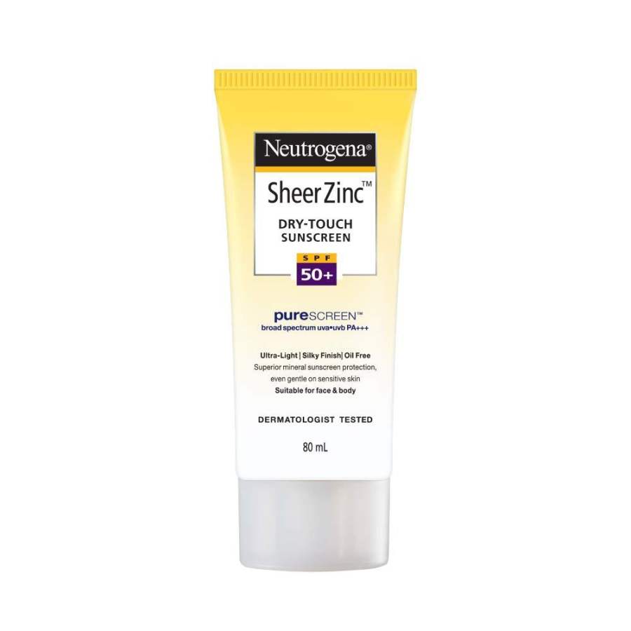 Neutrogena Sheer Zinc Dry Touch SPF50+ Sunscreen - 80 ML