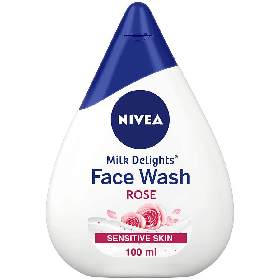 Nivea Milk Delights Face Wash Caring Rosewater For Sensitive Skin - 100 ML