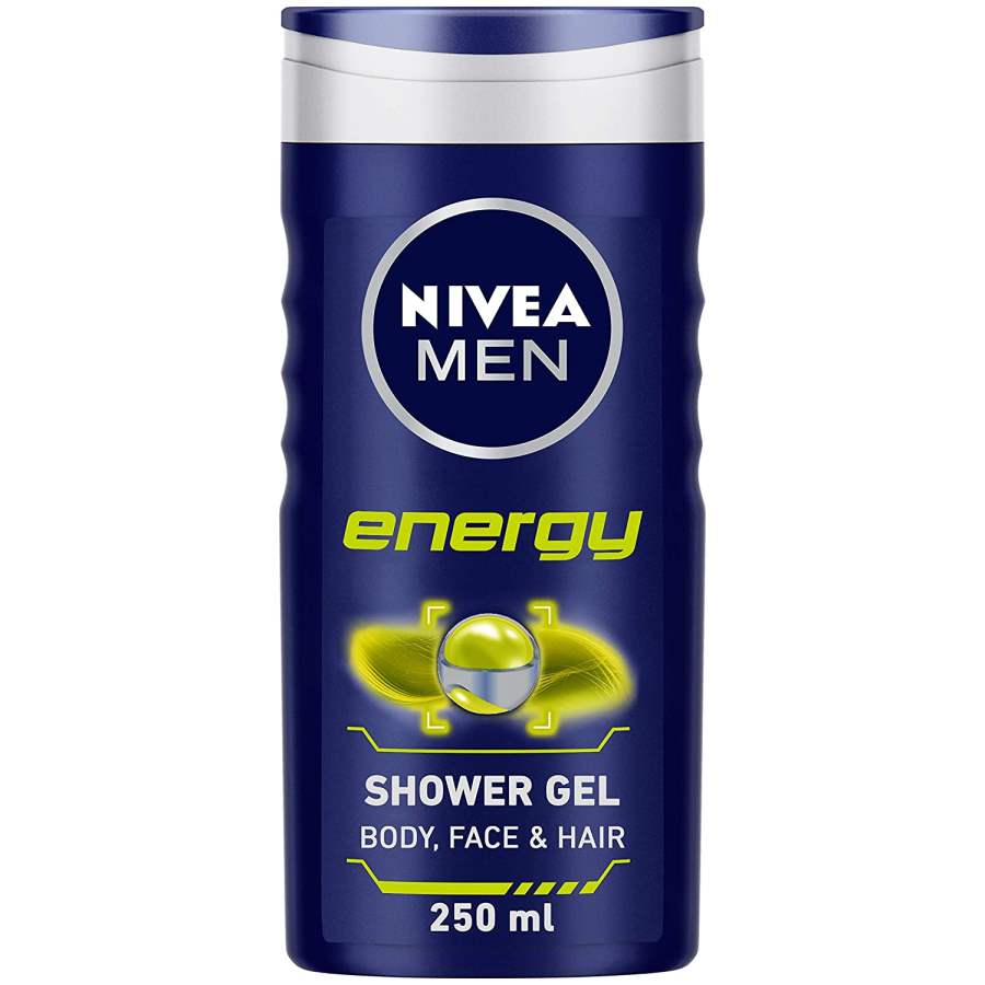 Nivea Men Energy Shower Gel for Body Face & Hair - 250 ML