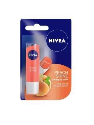 Nivea Peach Shine Caring Lip Balm - 4.8 g