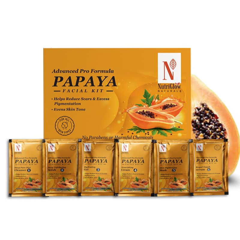 NutriGlow Naturals Advanced Pro Formula Papaya Facial Kit - 60 gm